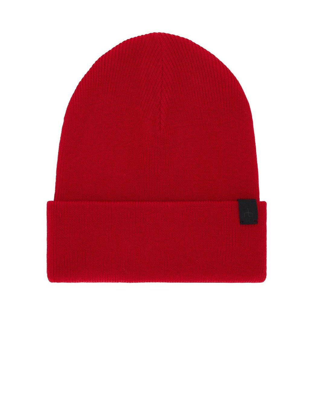 Rag & Bone Red Addison Beanie for men