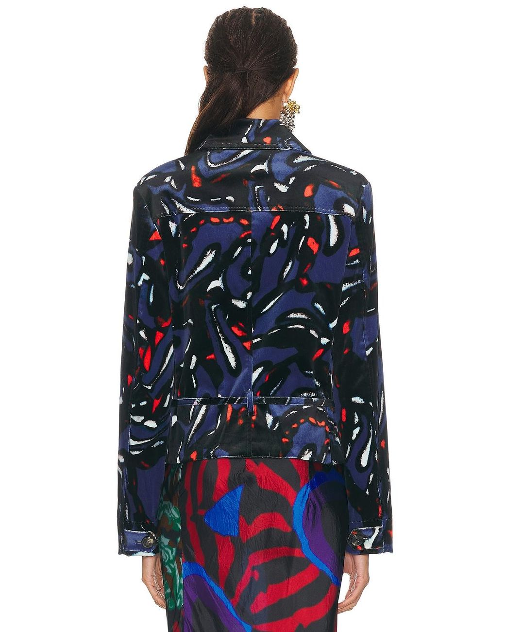 Dries Van Noten Blue Valena Jacket