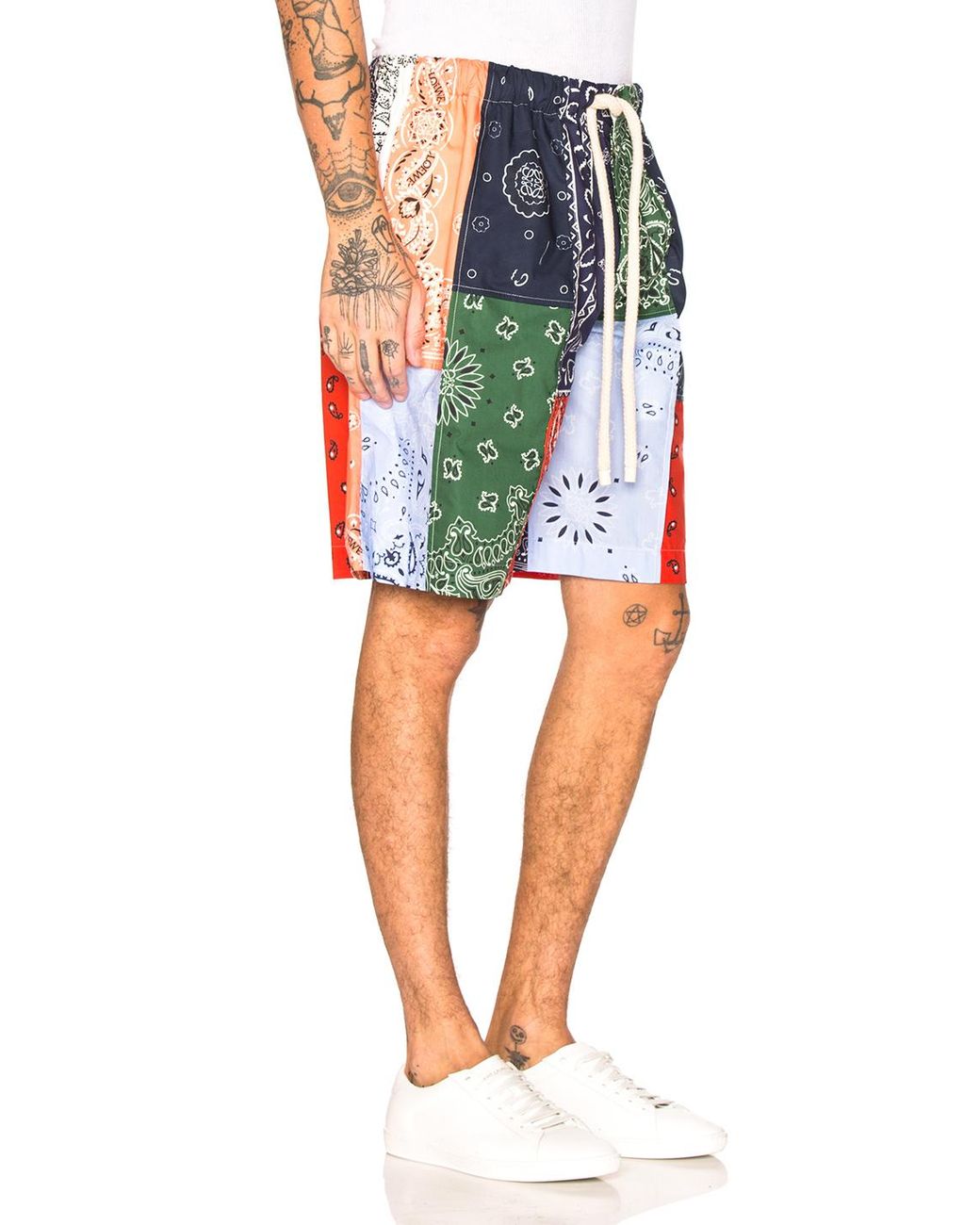 Loewe Bandana Patchwork Shorts for Men 