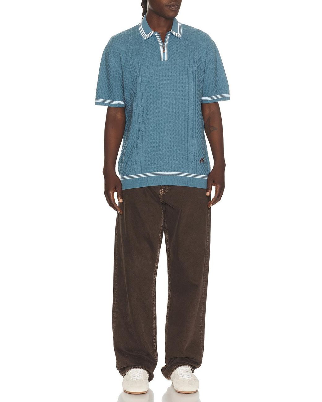 Malbon Blue Navarro Polo for men