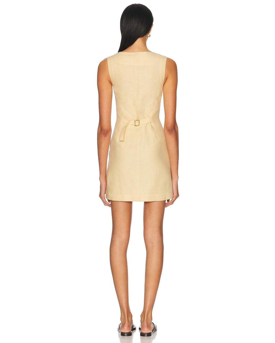 Posse Natural Emma Button Down Mini Dress