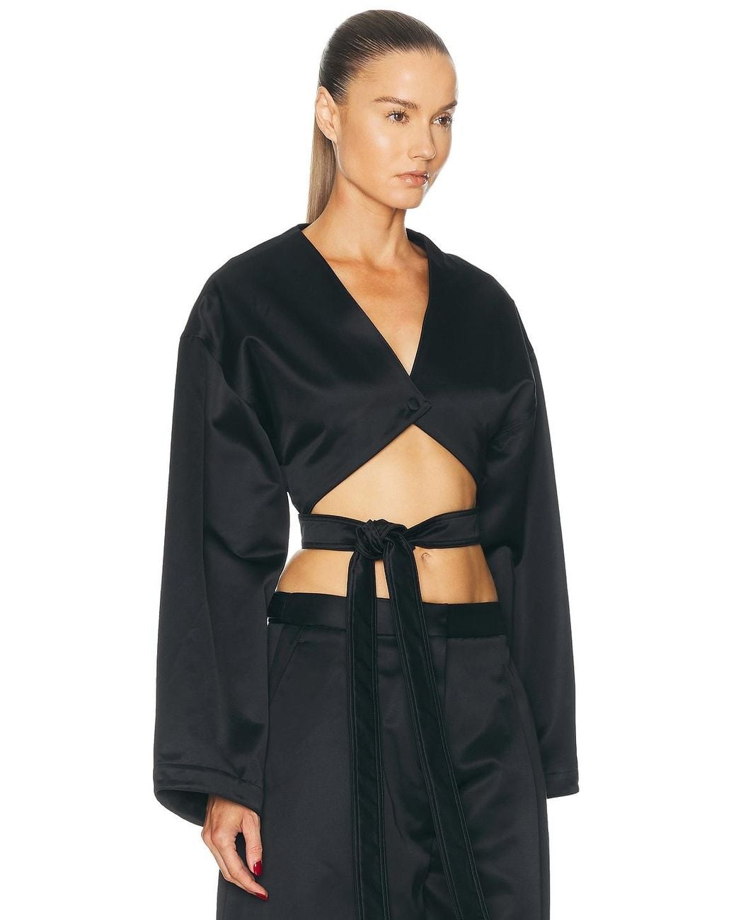 Alaïa Black Wrap Jacket