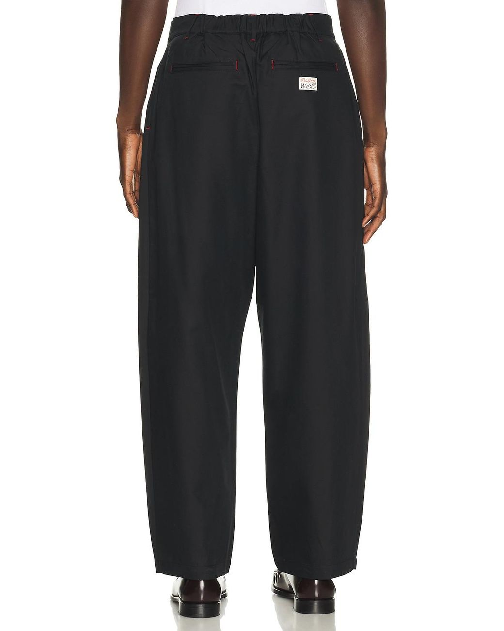 Malbon Black Milled Pant for men