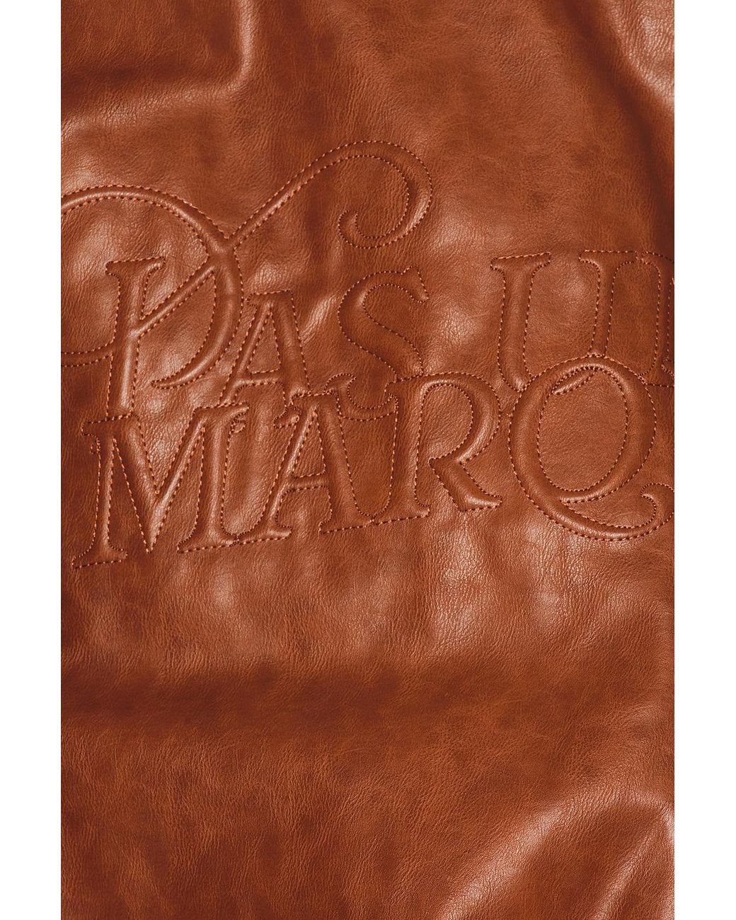 Pas Une Marque Brown Leather Jacket for men