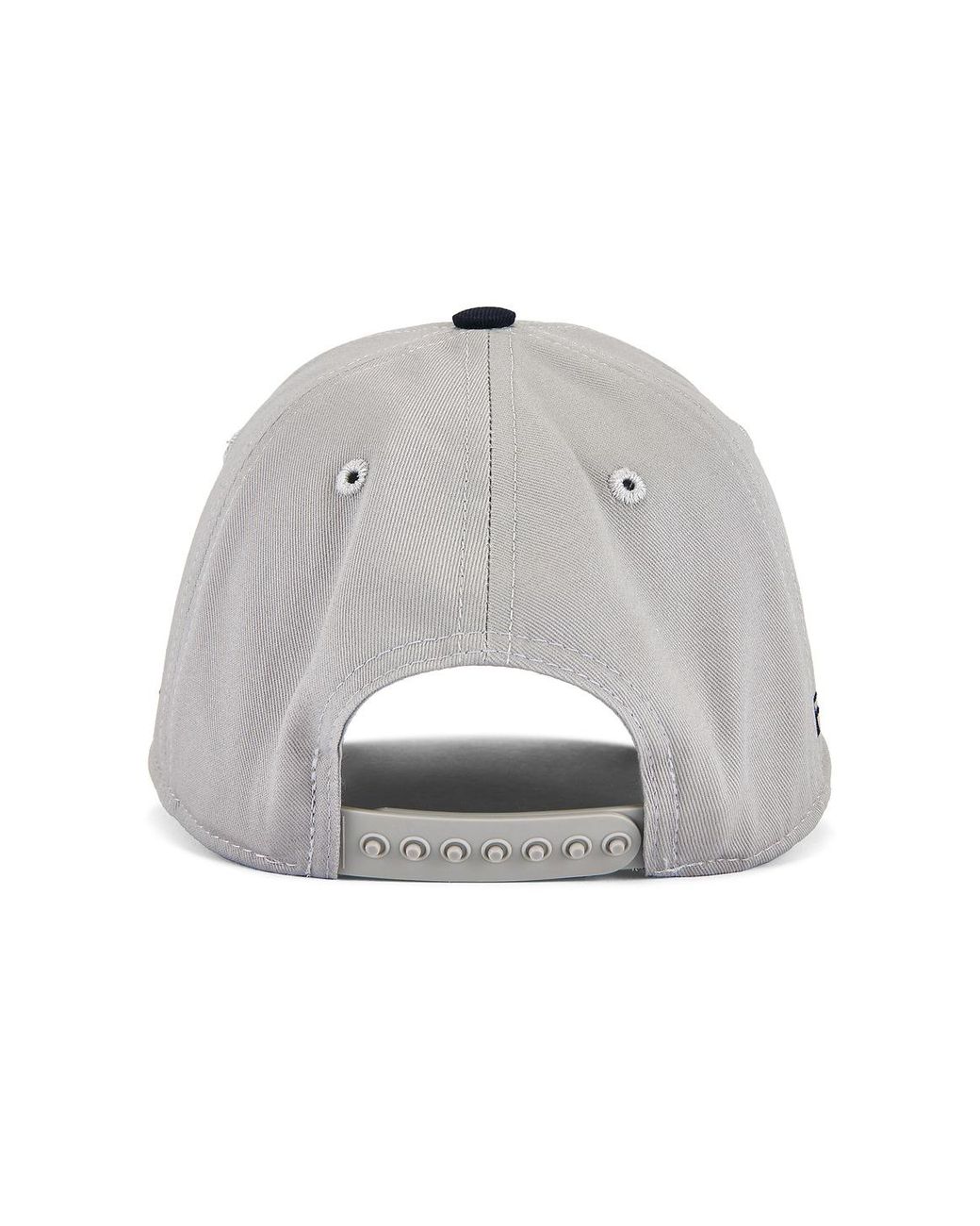 Siegelman Stable Gray Embroidered Five Panel Hat for men