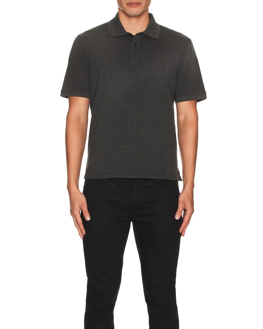 Saint Laurent Black Polo for men