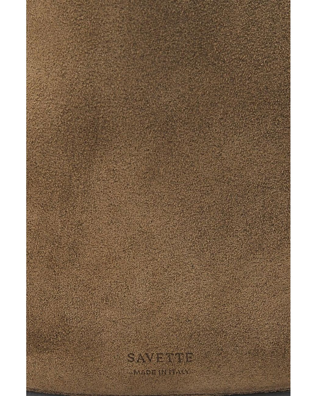 SAVETTE Brown Small Florence Hobo Bag