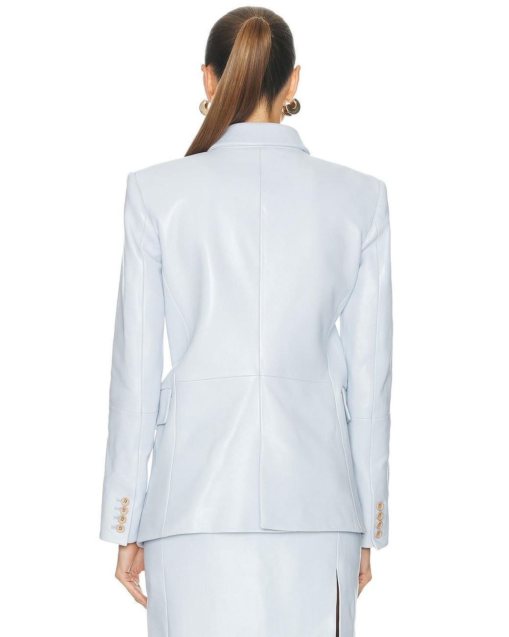 Khaite Blue Rolo Jacket
