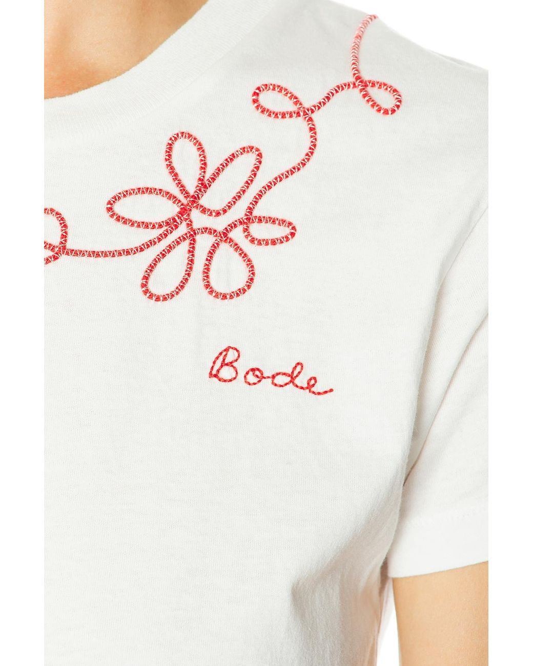 Bode White Lasso Tee