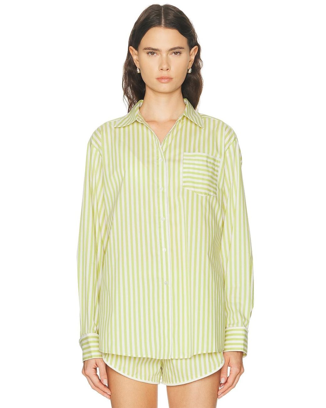 Solid & Striped Yellow The Avril Button Down Shirt