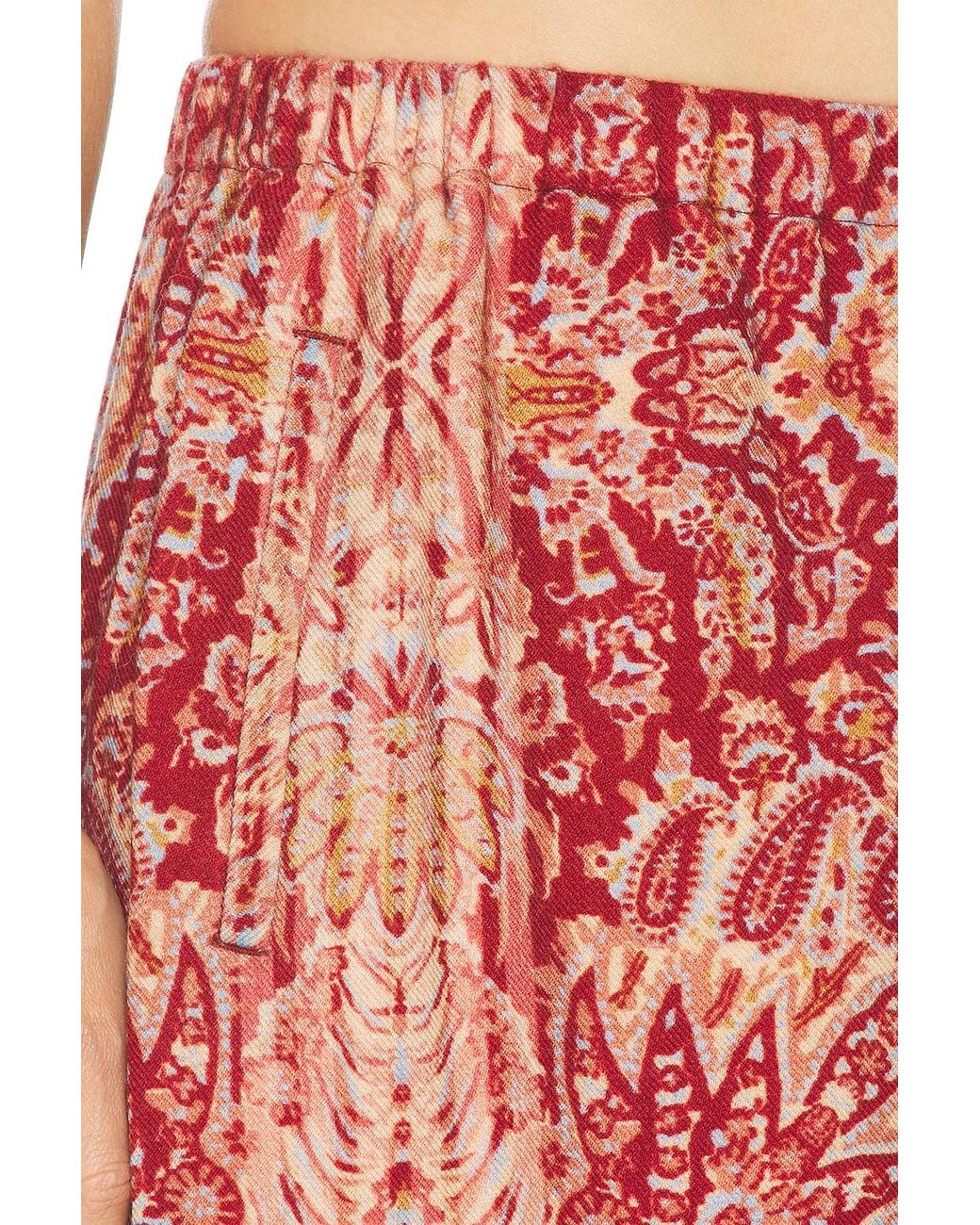 Bode Red Arrowleaf Pants