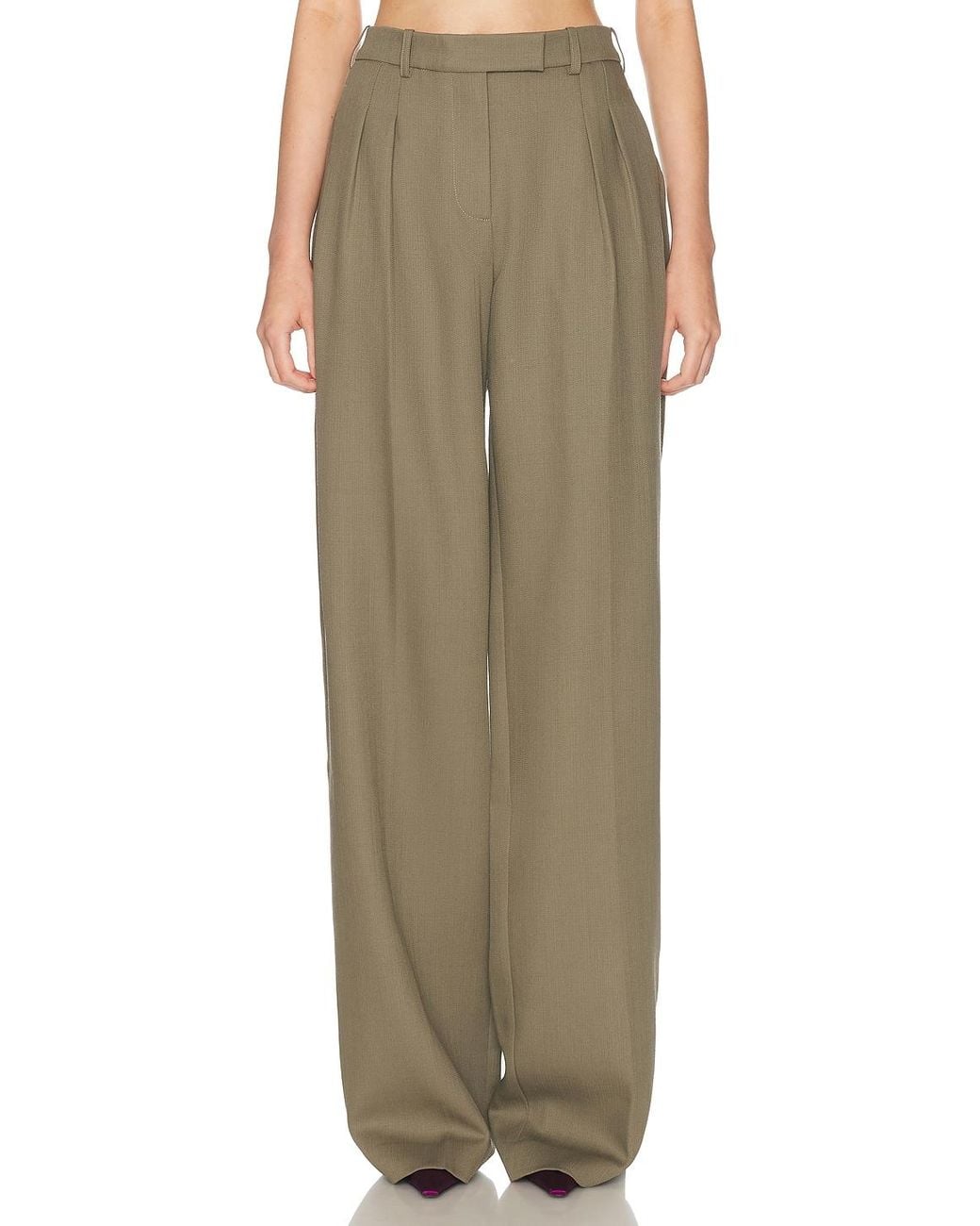 Alex Perry Natural Pleated Trouser