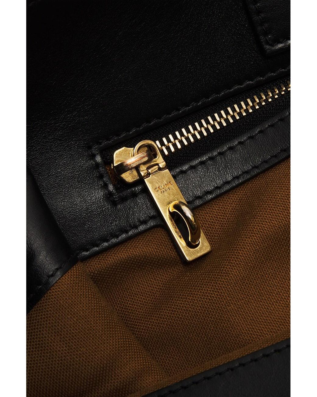 Céline Black Triomphe Vertical Cabas Tote Bag