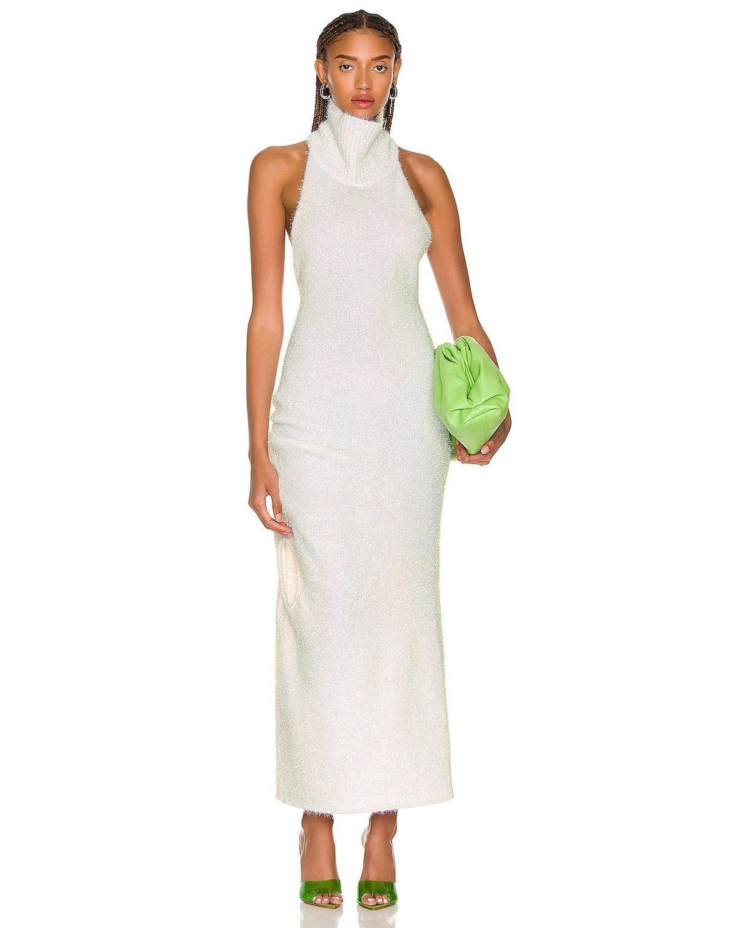 Loewe Synthetic Cut Out Knit Maxi Dress 
