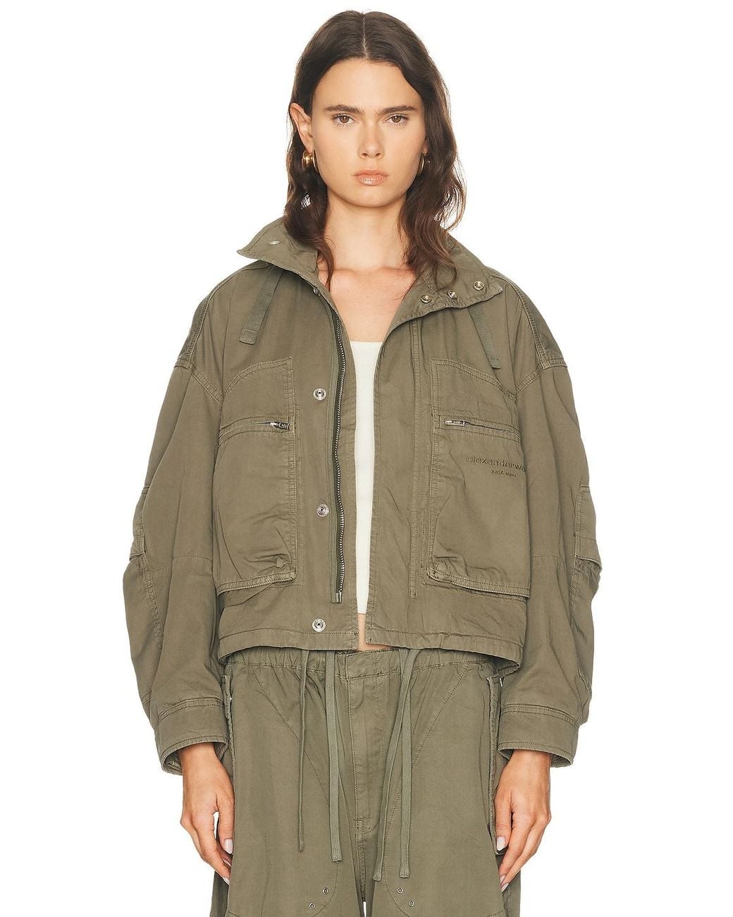 Alexander Wang Green Cargo Jacket