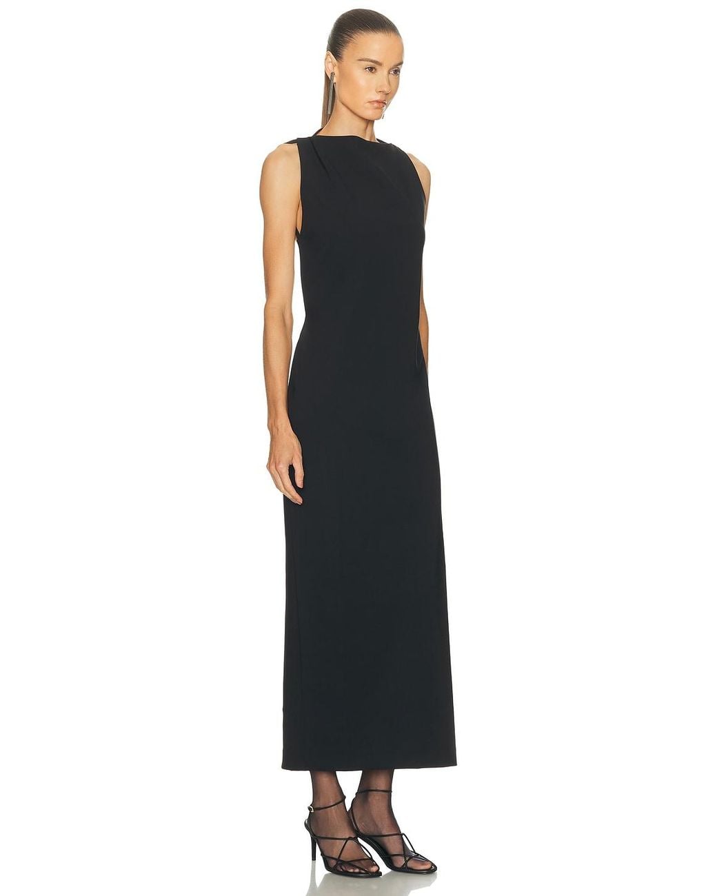 Rohe Black Open Back Dress