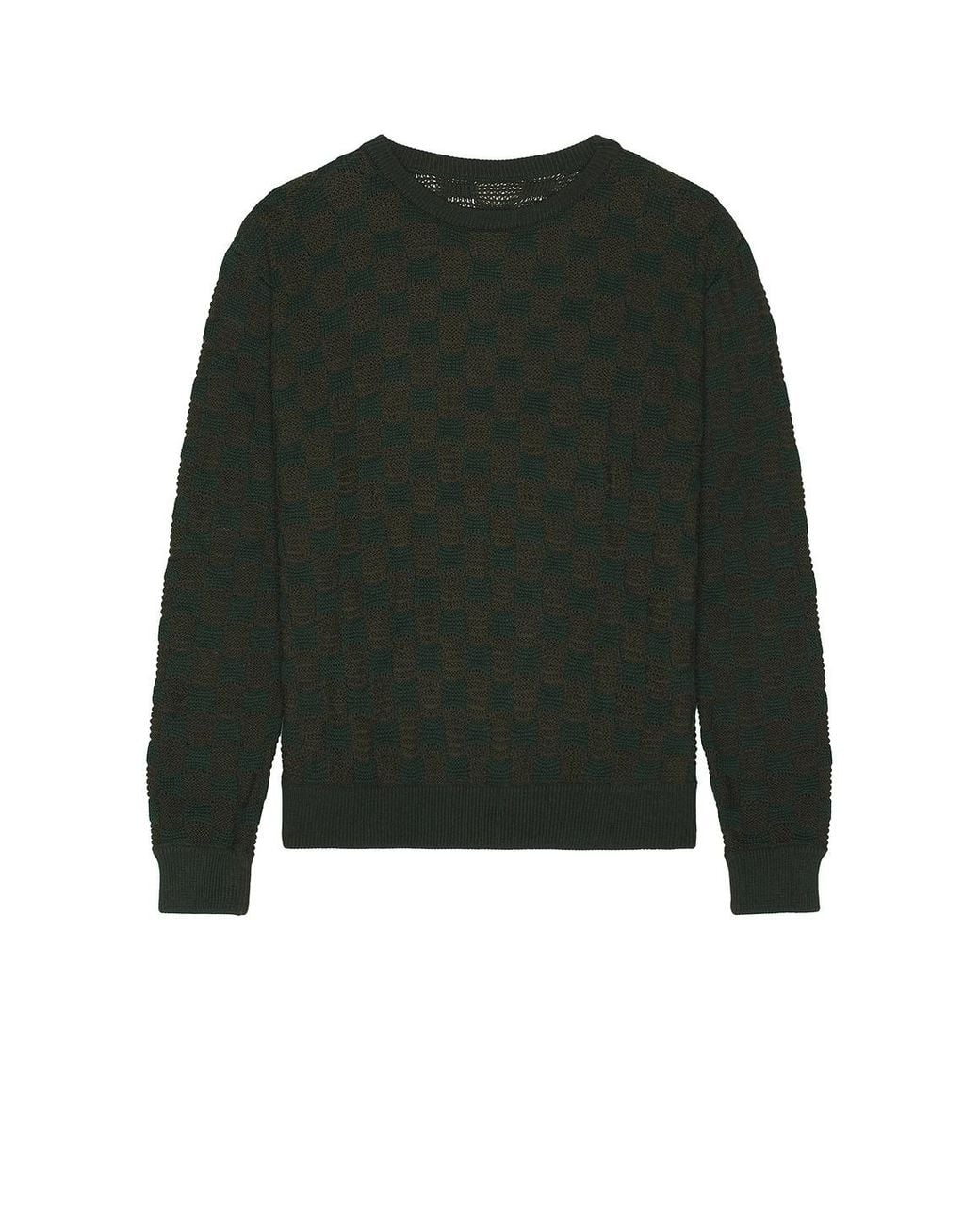 Isa Boulder Green Rectangle Sweater for men