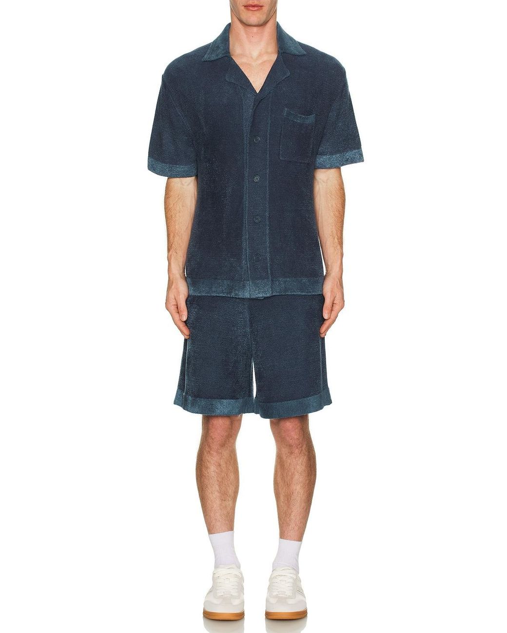 Jonathan Simkhai Blue Camp Shirt for men