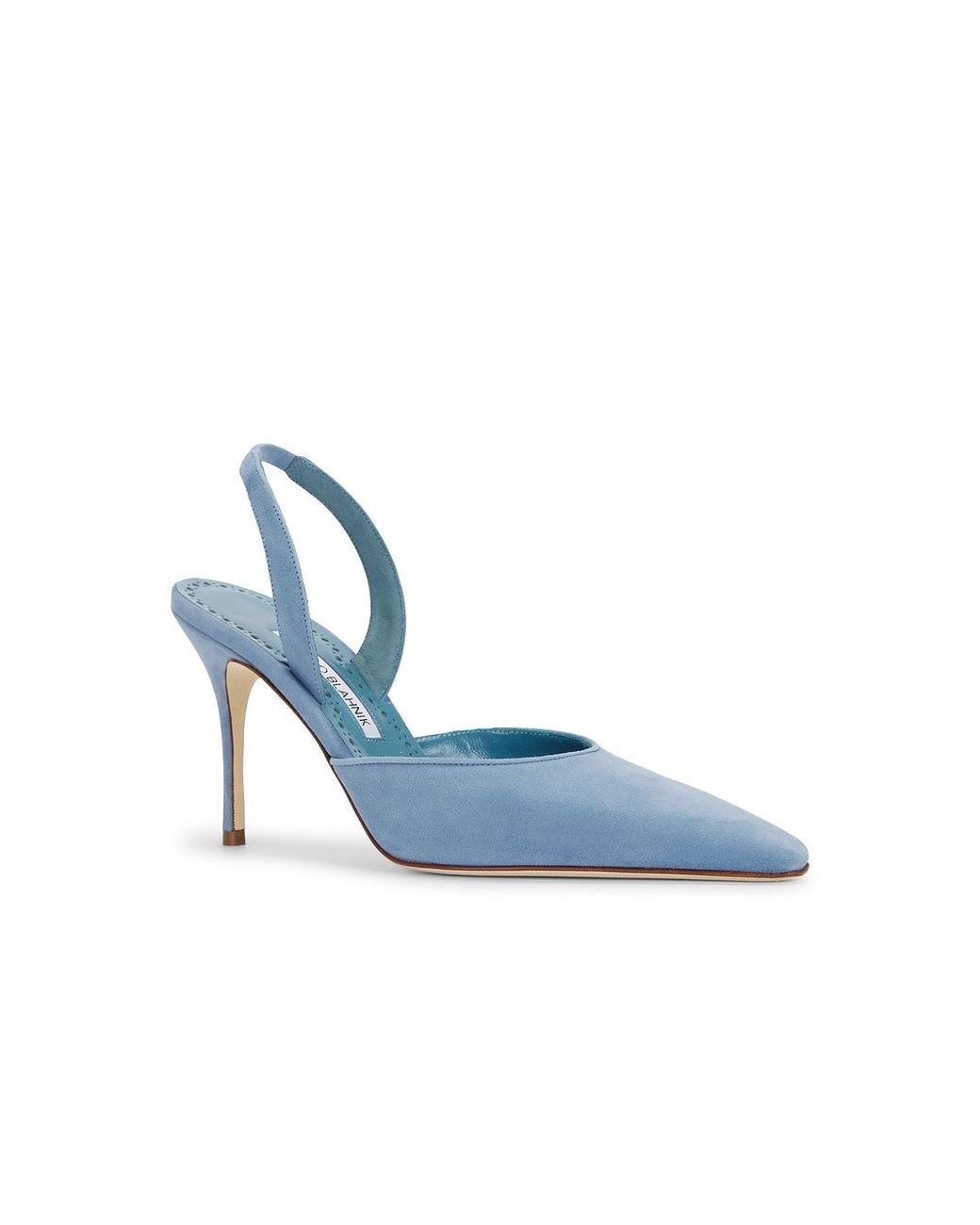 Manolo Blahnik Blue Borelapla 90 Pump