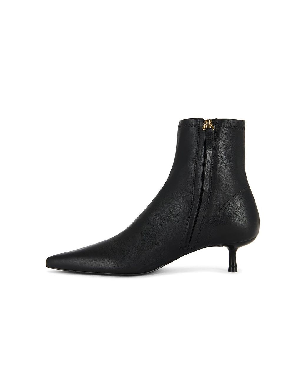 Jonathan Simkhai Black Joni Stretch Leather Ankle Boot