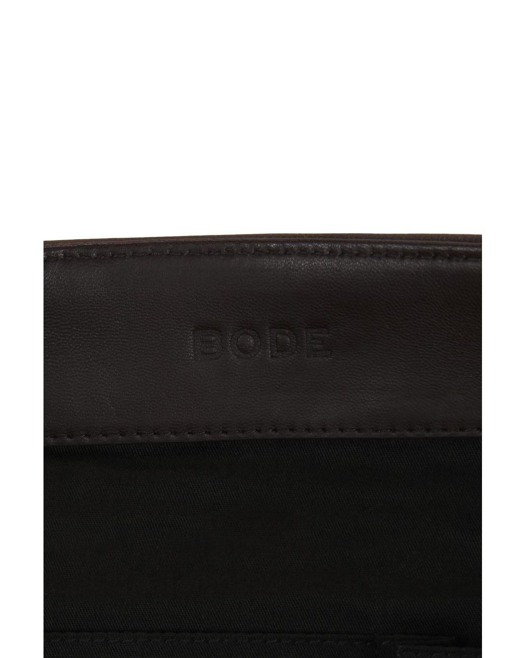 Bode Black Studded Horseshoe Tote