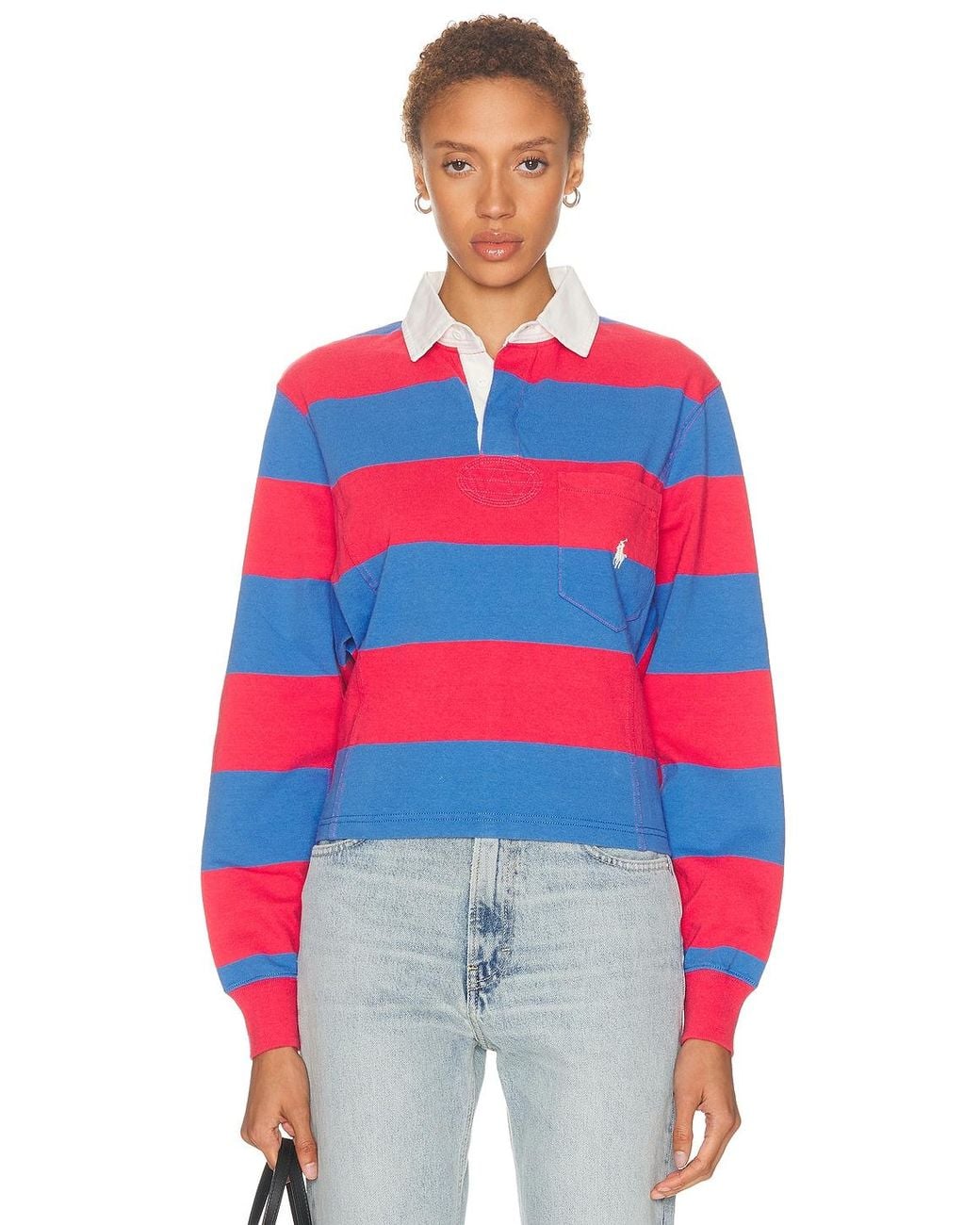 Ruby Ralph Polo Ralph Lauren Long Sleeve Ruby Top in Red | Lyst