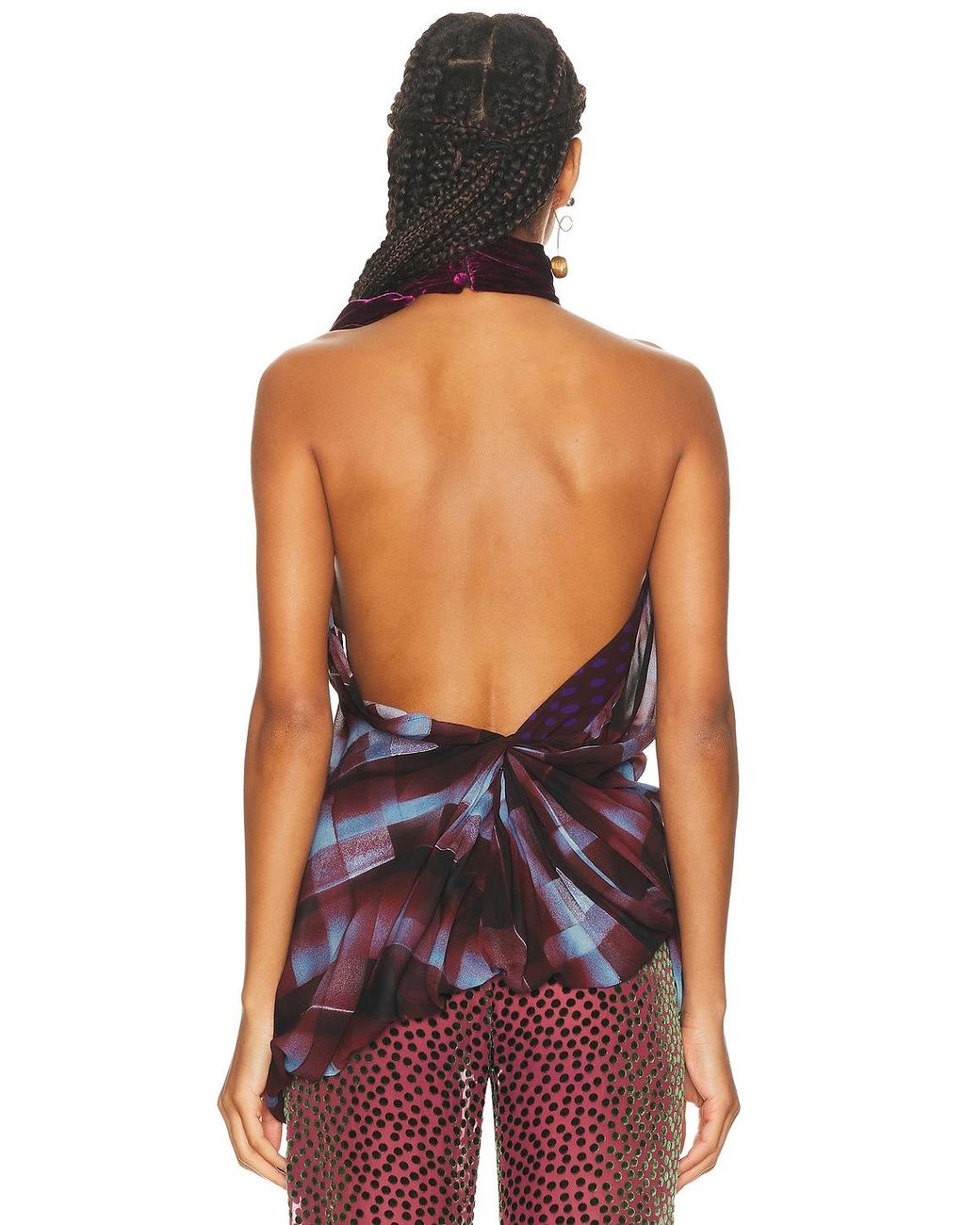 Dries Van Noten Red Cevira Top