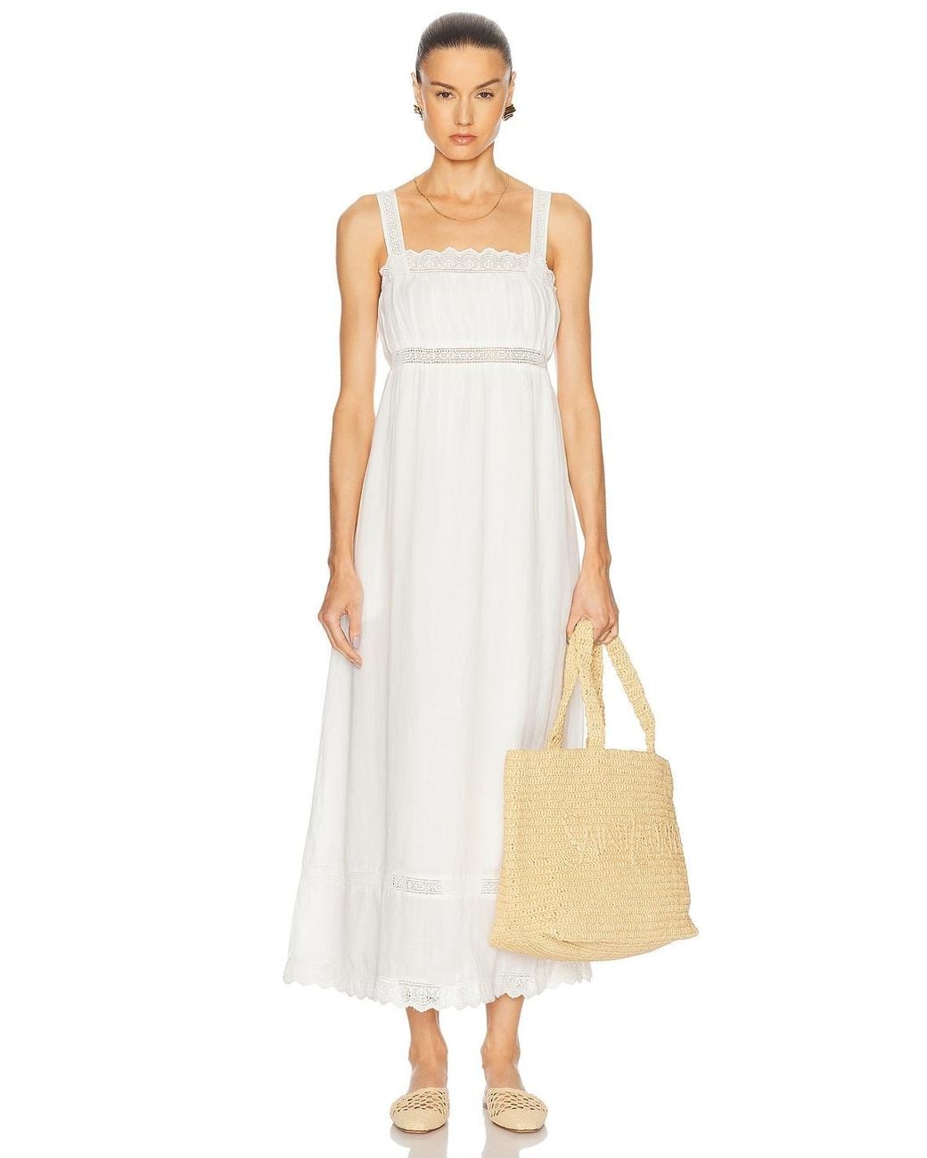 Posse White Grace Shift Dress