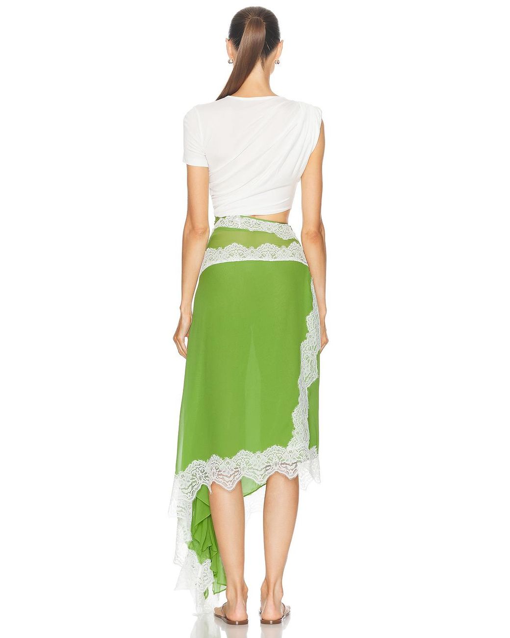 Christopher Esber Verve Twisted Tee Dress in Green | Lyst Christopher Esber Verve Twisted Tee Dress in Green | Lyst