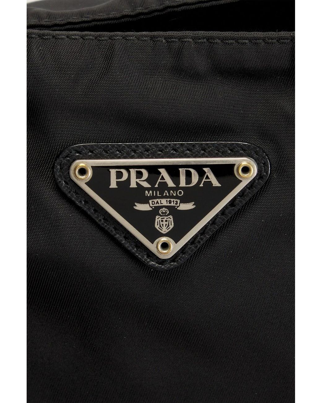 Prada Black Tessuto Flat Messenger Bag