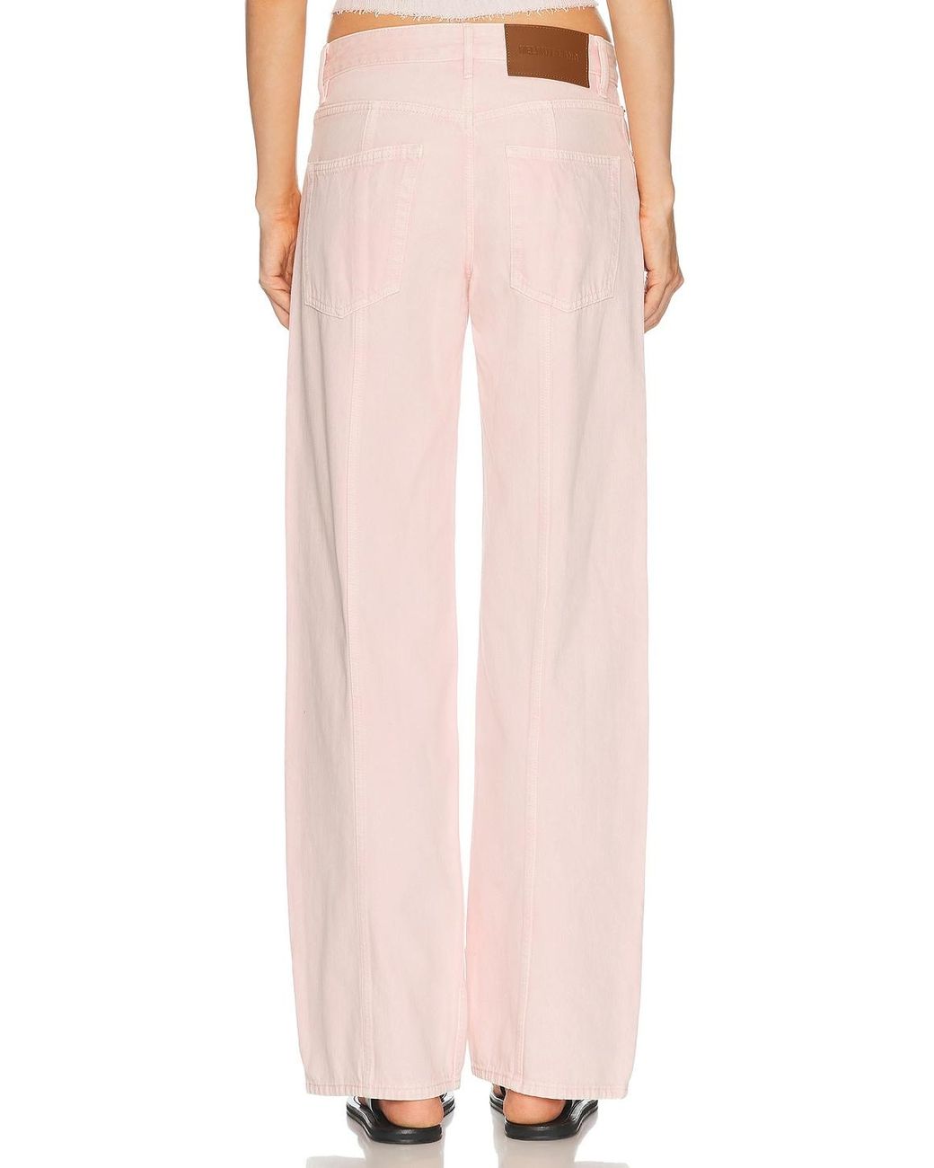Helmut Lang Pink Wardrobe Flare Leg
