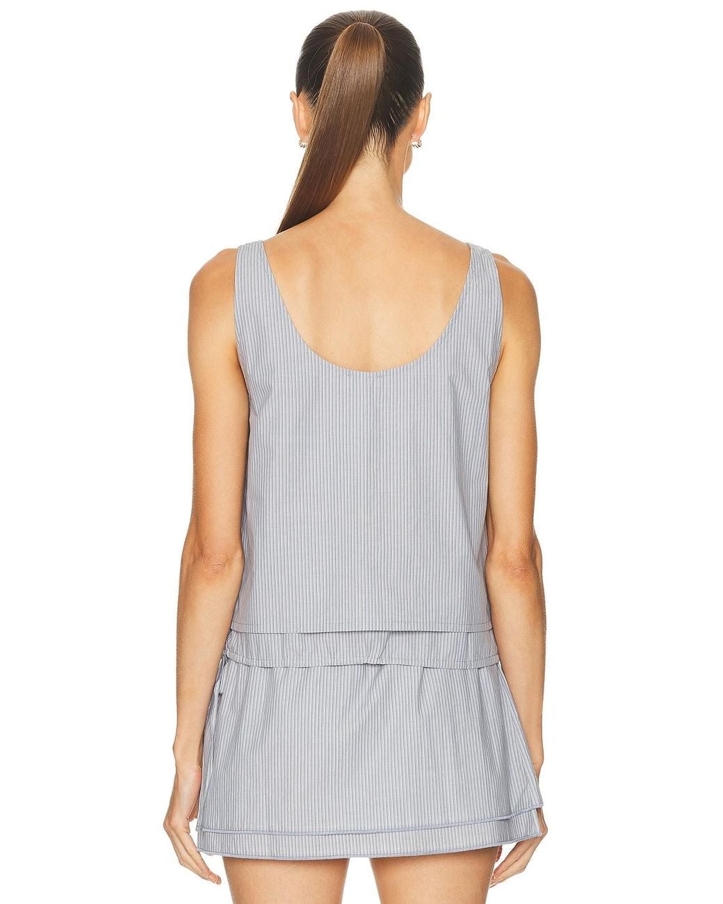 Deiji Studios White Layered Top