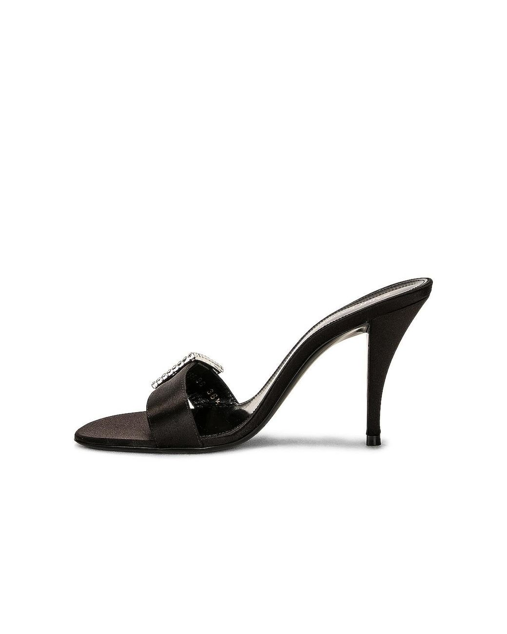 Saint Laurent Black Simone Mule Sandal