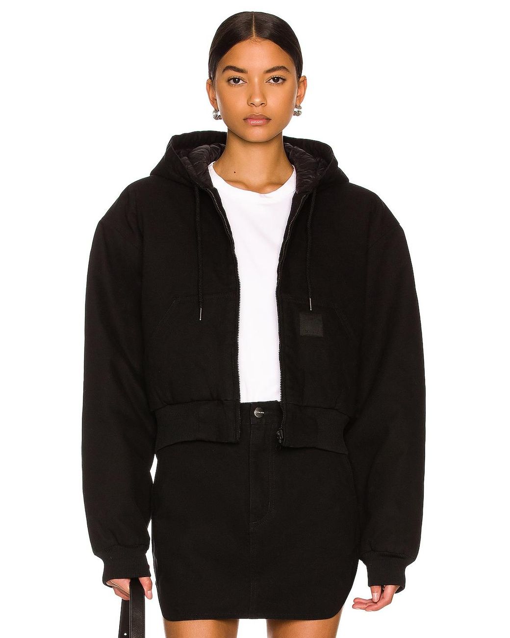 Womens Clothing Jackets Casual jackets Wardrobe NYC Cotton X Wip Shirt Jacket in Black 
