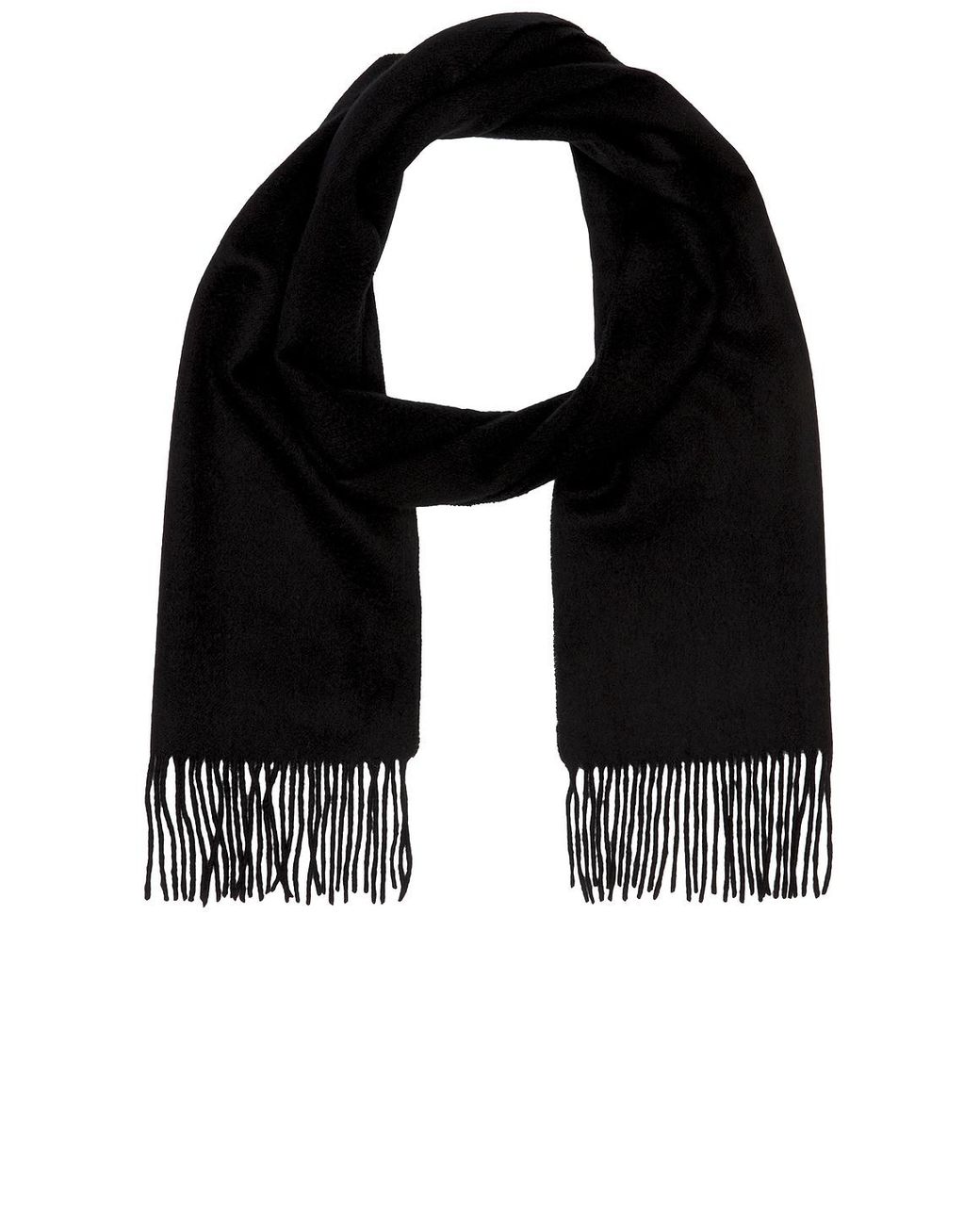 Beams Plus Black Cashmere Scarf Solid for men