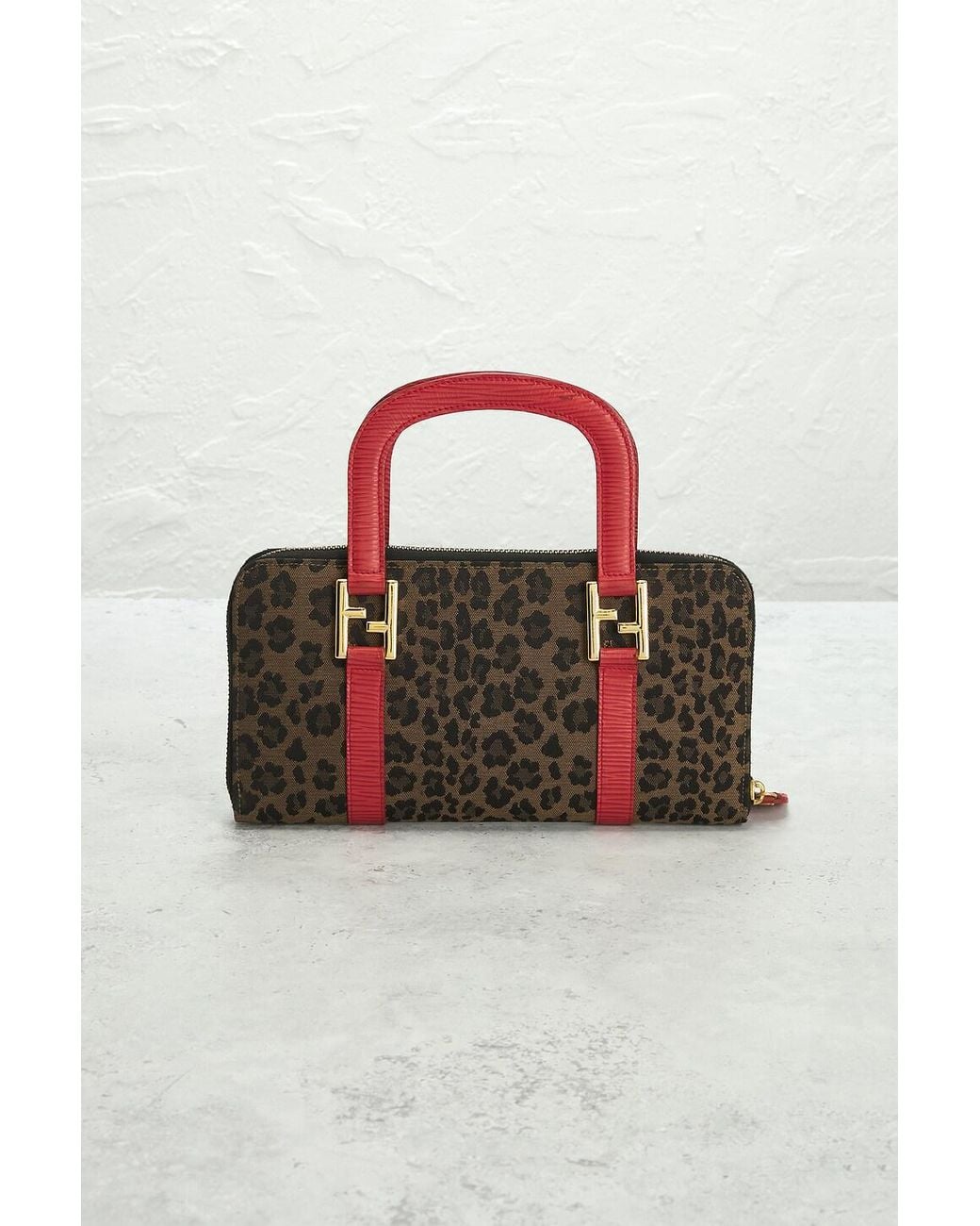 Fendi Red Cheetah Handbag