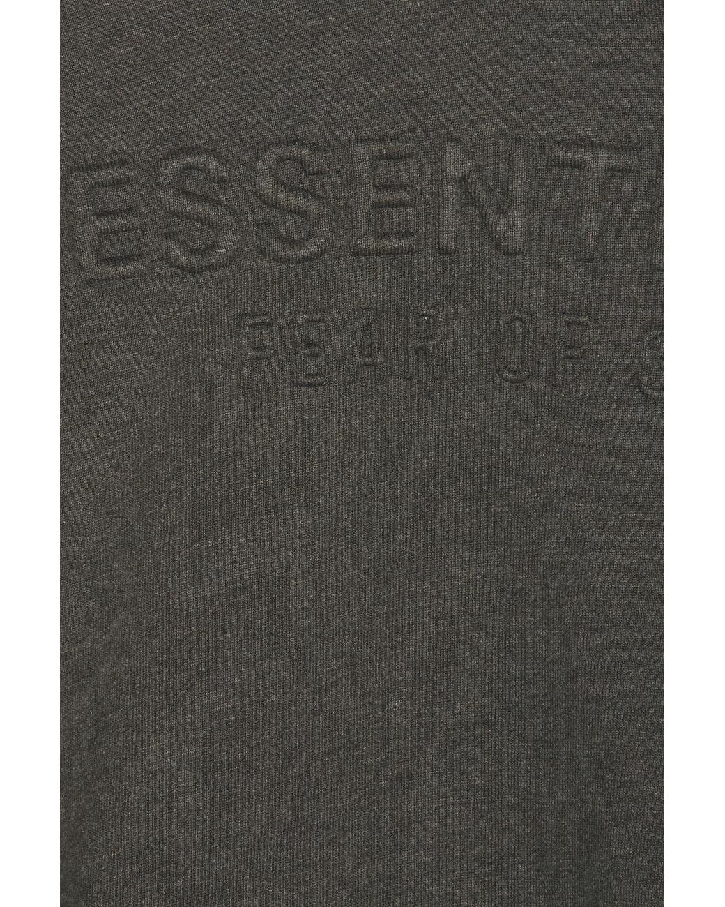 Fear Of God Modern Cropped Hoodie in Gray | Lyst