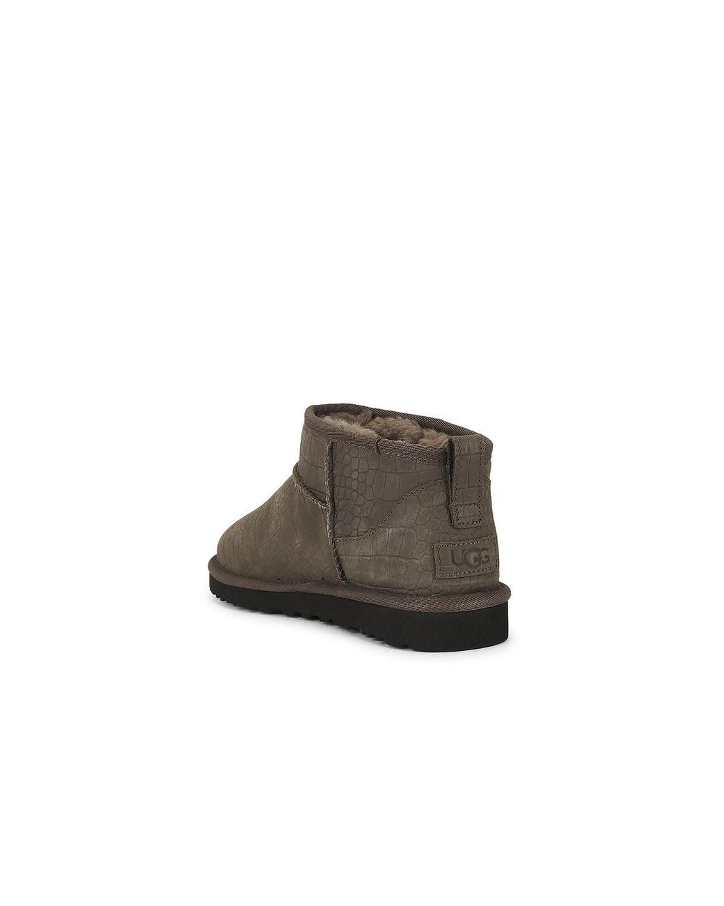 Ugg Brown Classic Ultra Mini Embossesd Boot for men