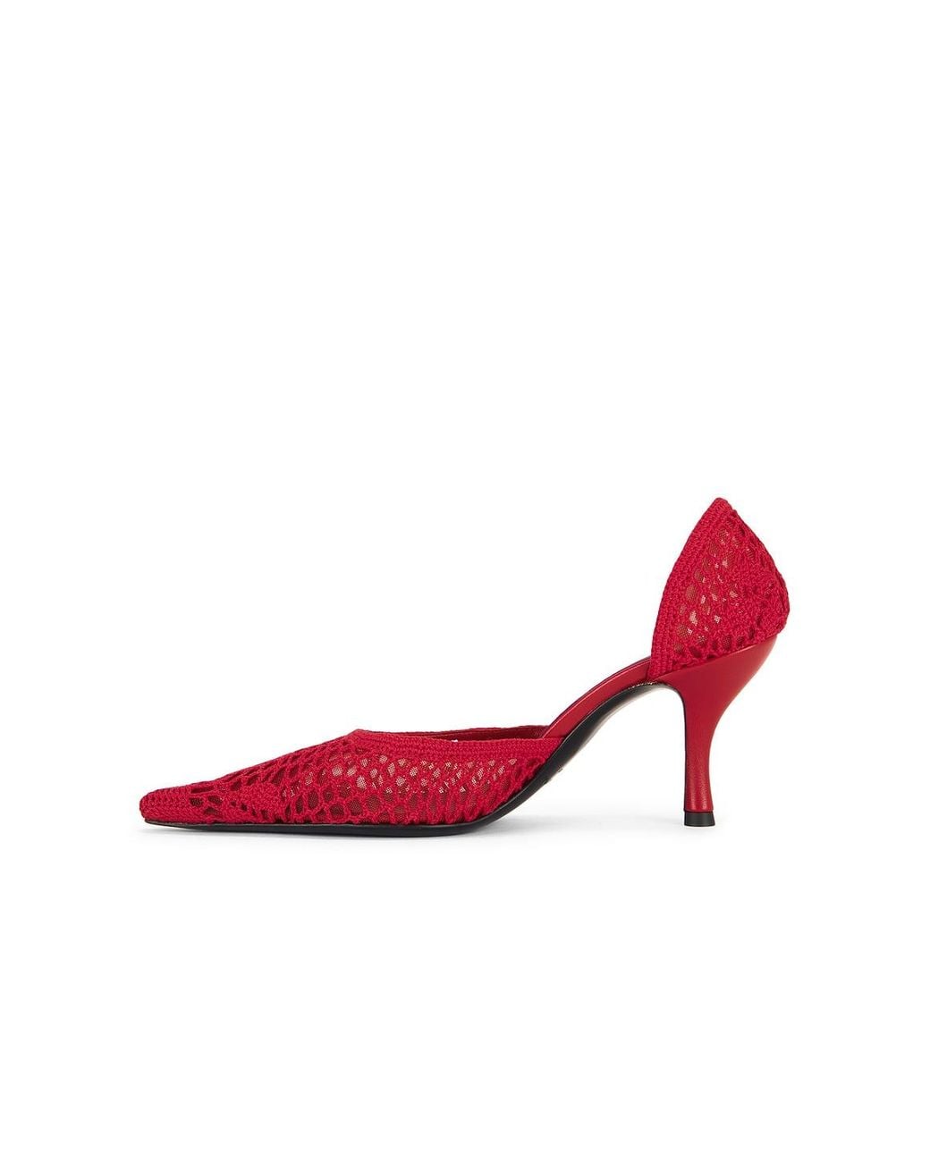 Magda Butrym Red Crochet Pump