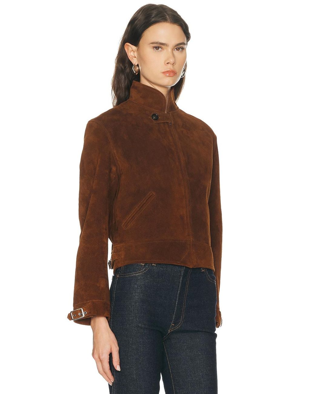 Bode Red Suede Howard Jacket