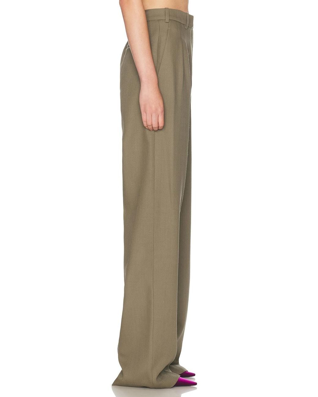 Alex Perry Natural Pleated Trouser
