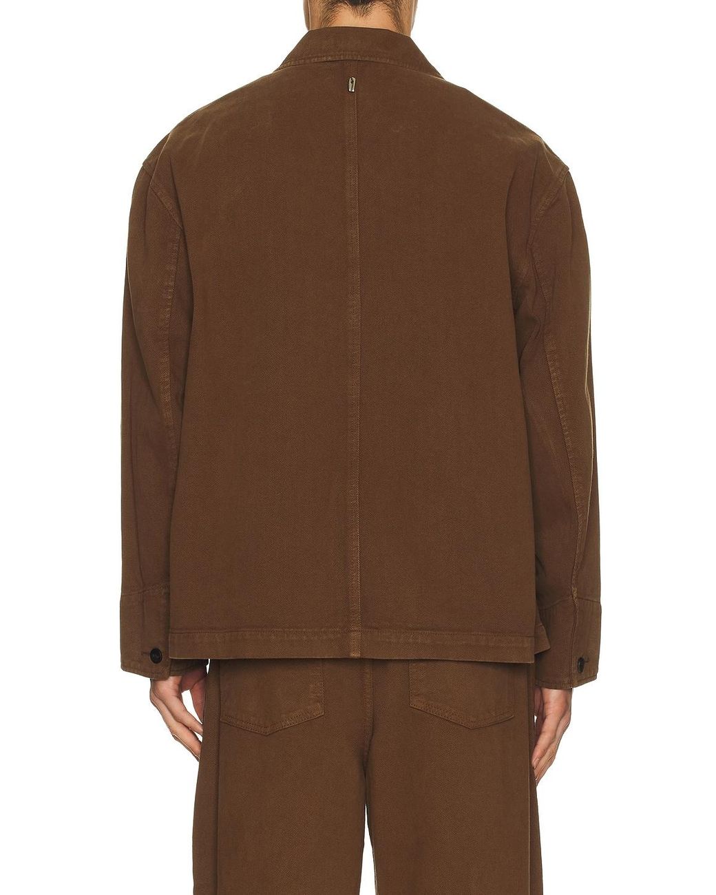 LE17SEPTEMBRE Brown Denim Field Jacket for men