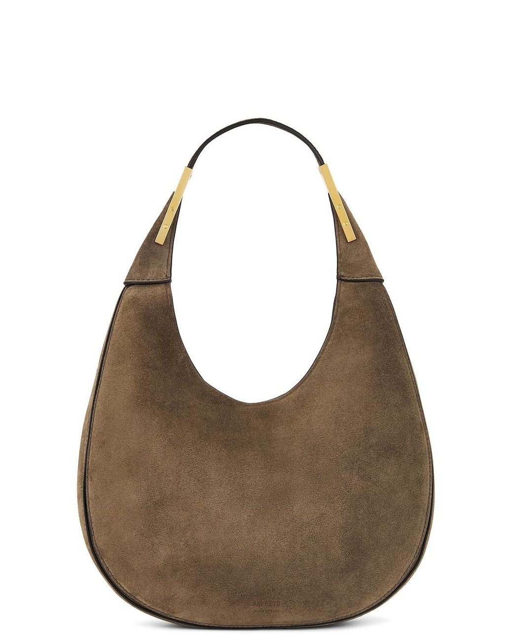 SAVETTE Brown Small Florence Hobo Bag