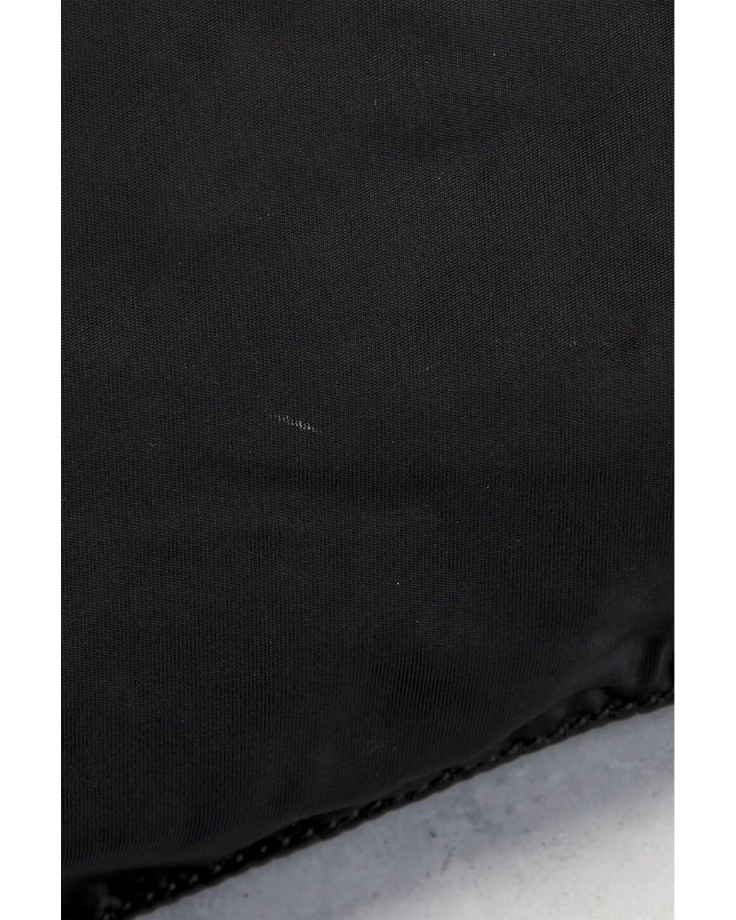Prada Black Tessuto Mini Flat Messenger Bag
