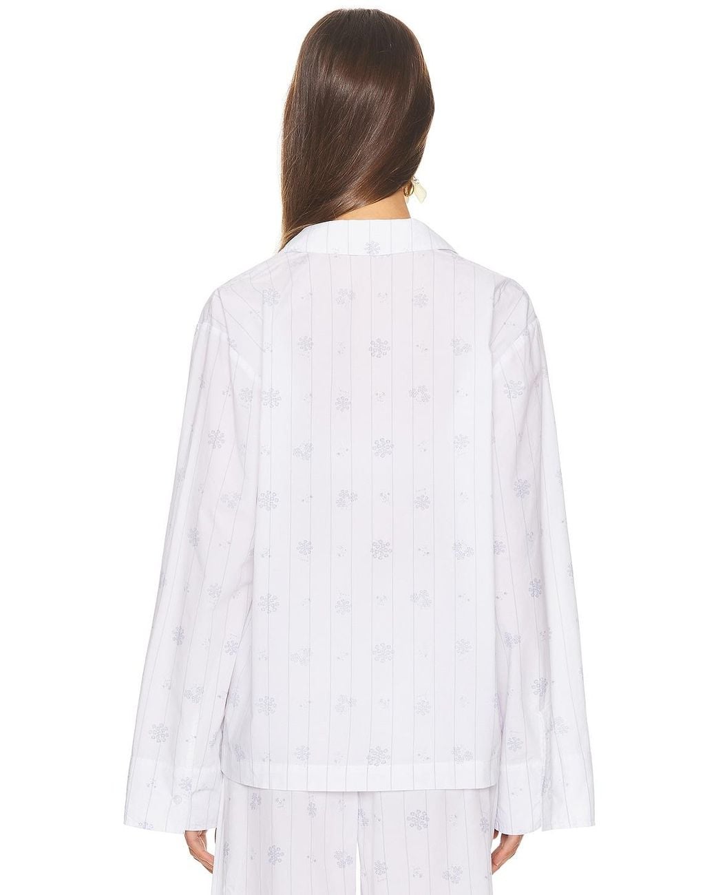 Helsa White Pajama Top