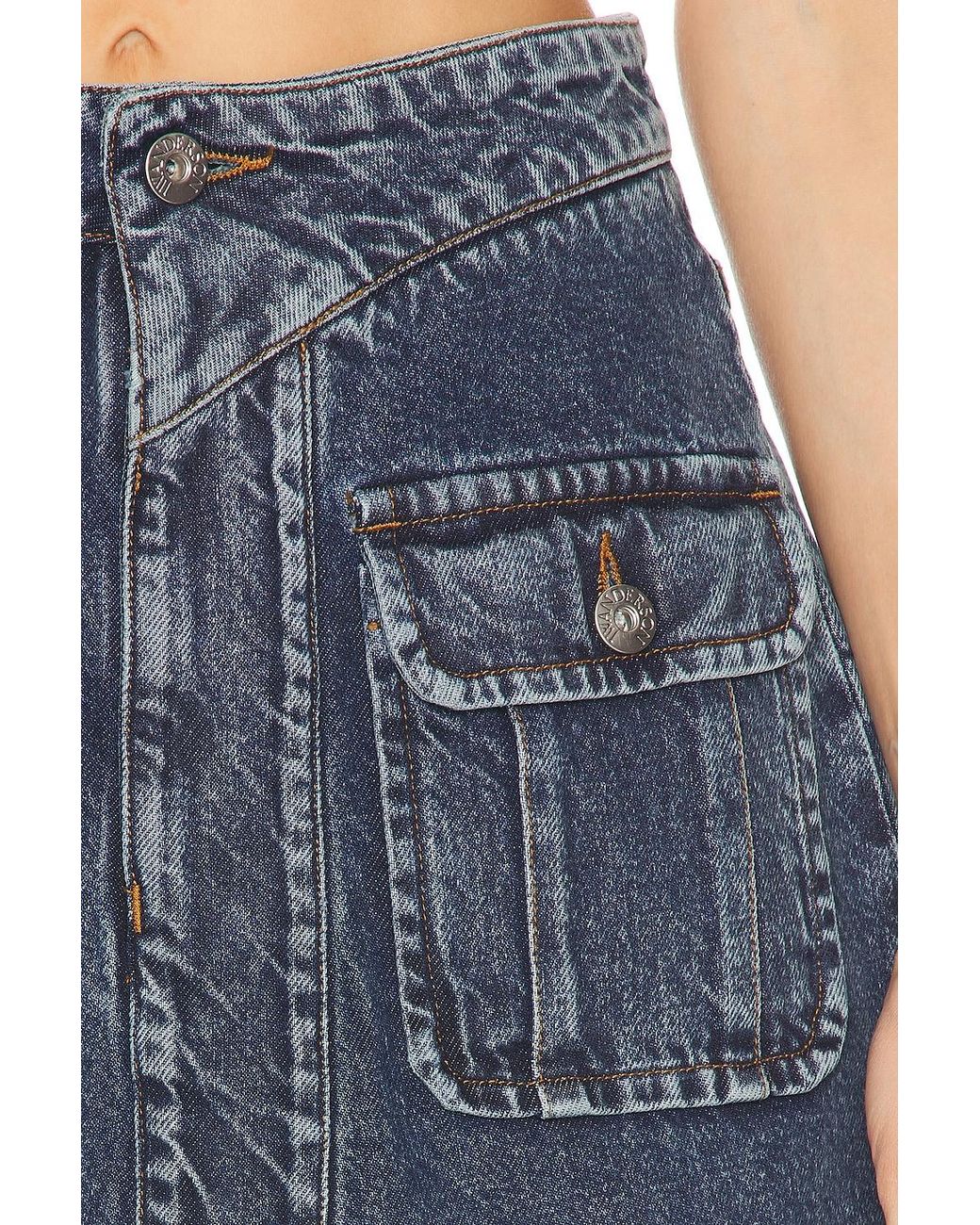 J.W. Anderson Blue Patch Pocket Mini Skirt