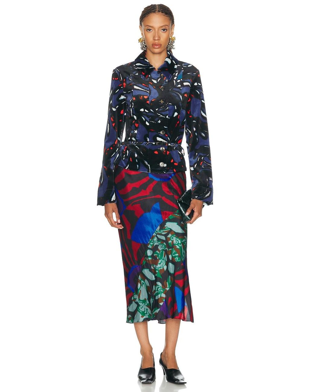 Dries Van Noten Blue Valena Jacket