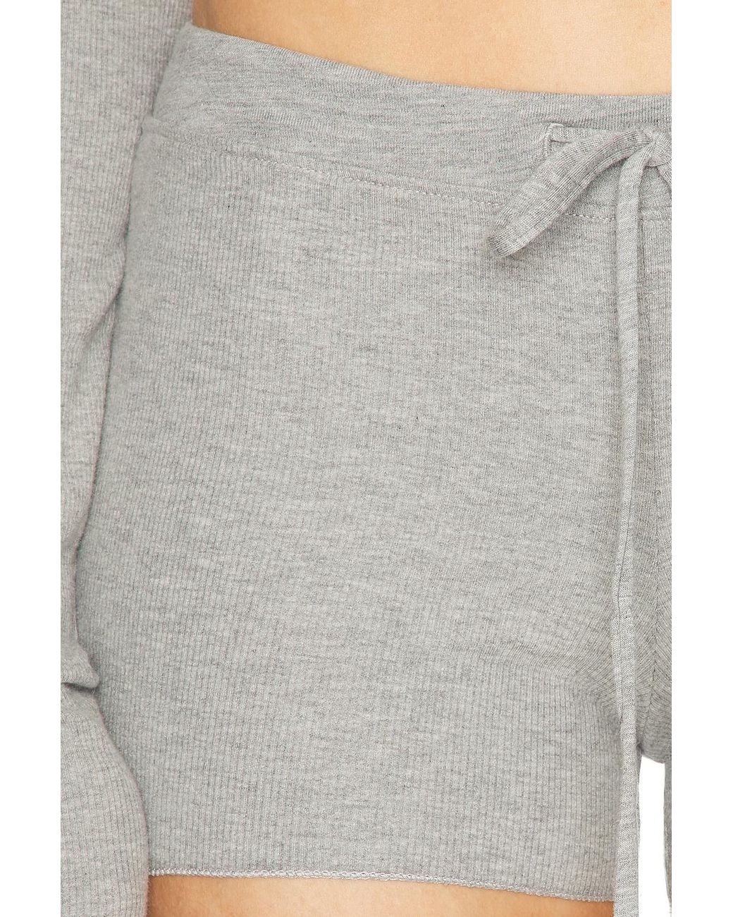 ÉTERNE Gray Drawstring Short