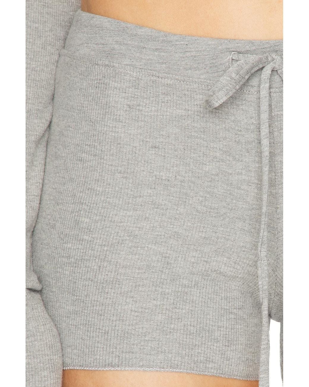 ÉTERNE Gray Drawstring Short