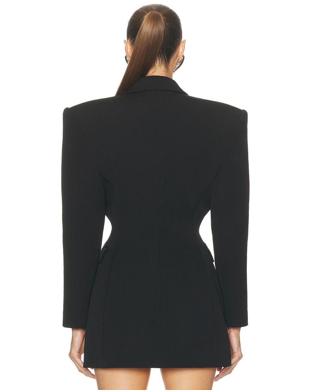 Alex Perry Black Double Breasted Contour Blazer
